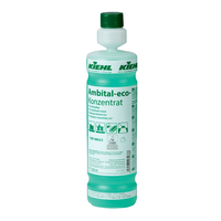 A bottle of Kiehl Ambital-eco Concentrate Eco-Wipe Cleaner by Johannes Kiehl KG, a green, eco-friendly cleaning concentrate with German labeling, usage instructions, and eco-symbols on the front.