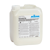 A white 5-liter plastic canister labeled "Kiehl Thermodur ESD Conductive Universal Dispersion" (Johannes Kiehl KG), designed for ESD flooring. The German label includes application instructions and safety information. Sold in a box containing 2 bottles.