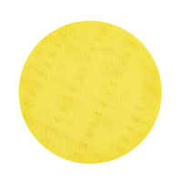 A large, solid yellow circle with a subtle dotted pattern—reminiscent of a Kiehl Woodmaster round sanding pad, grit 100, from Johannes Kiehl KG—fills the center of a white background.
