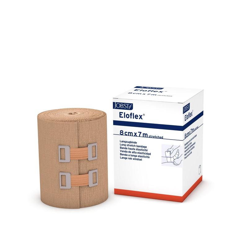 Eloflex-Gelenkbinde, Stütz- und Entlastungsbinde, Langzug 180 % Dehnung, 3,5 m gedehnt