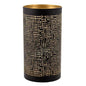 Papstar Portavelas Securit® Ø 8 cm x 15 cm negro/oro