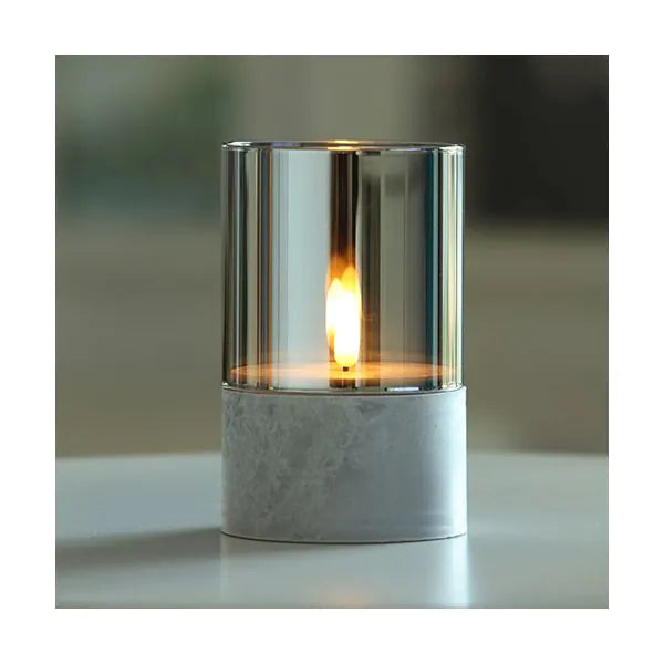 Papstar Vela LED Securit® Ø 8 cm gris "Gracia"