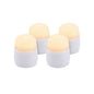 Papstar Pack de recambio de 4 velas LED Securit® Ø 4 cm x 5 cm "Amsterdam" tiempo de iluminación 12-40 horas