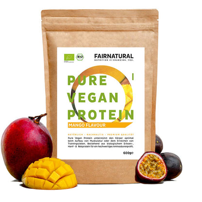 Proteína en polvo vegana ecológica mango sin soja