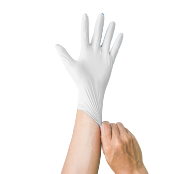 Guantes desechables nitrilo Saraya EX MD blanco