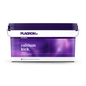 Un envase rectangular de plástico de 10 kg de la marca Bertels B.V., con la inscripción «Plagron Calcium Kick», cuenta con una tapa morada y un asa con degradado de color; este acondicionador mineral del suelo mejora la estructura del suelo y actúa como regulador del pH.