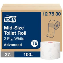 Tork Papel higiénico Midi Blanco | Caja (27 paquetes)