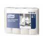 A box of Tork 120305 extra absorbent kitchen roll Premium 3-ply, manufactured by TORK – Essity Professional Hygiene Germany GmbH, contains 48 rolls. The predominantly white packaging with blue highlights features a product image, a logo, and usage symbols. The label "120305" emphasizes the extra absorbent design.