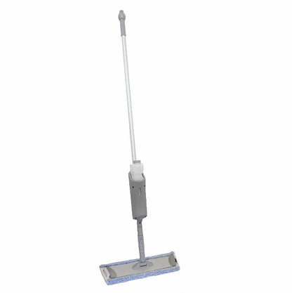 The Arcora Ultra Mobile Spray Mop System | Carton (1 piece) by Arcora International GmbH has a gray-white design with a flat microfiber head - perfect for effortless cleaning.