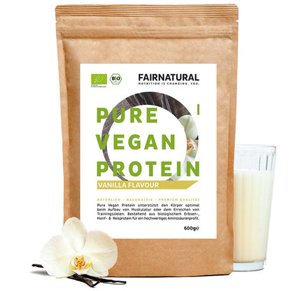Proteína en polvo vegana ecológica vainilla sin soja