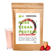 Proteína en polvo vegana ecológica fresa sin soja