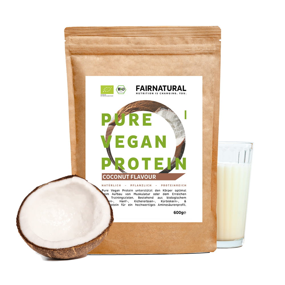 Proteína de coco en polvo vegana ecológica sin soja