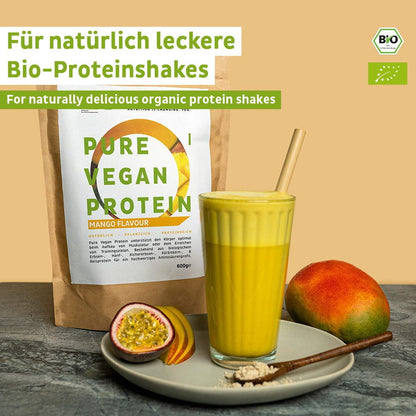 Proteína en polvo vegana ecológica mango sin soja