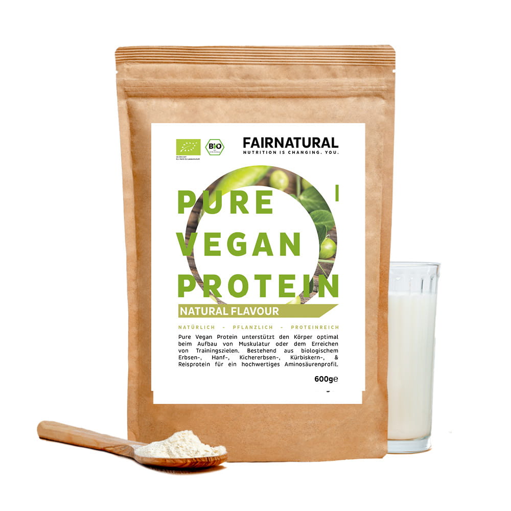 Proteína en polvo vegana ecológica neutra sin soja