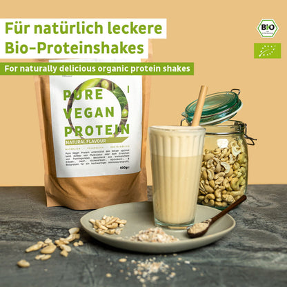 Proteína en polvo vegana ecológica neutra sin soja