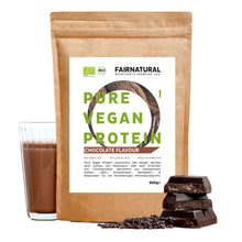 Chocolate en polvo proteico vegano ecológico sin soja