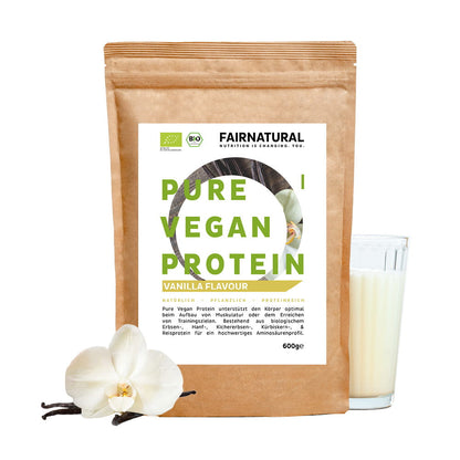 Proteína en polvo vegana ecológica vainilla sin soja