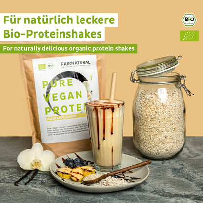 Proteína en polvo vegana ecológica vainilla sin soja