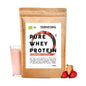 Organic whey protein powder strawberry
