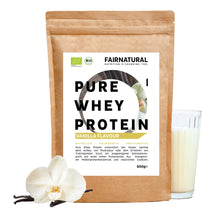 Proteína de suero de leche orgánica en polvo vainilla