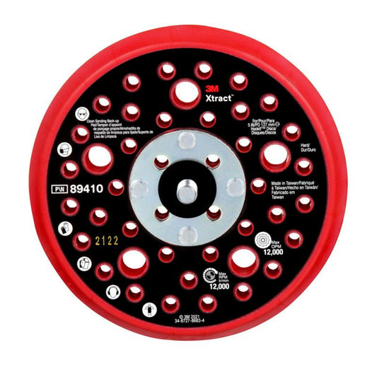3M™ Xtract™ Hookit™ plato de soporte rojo duro