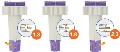 Lancetas de seguridad Alphacheck TRI 23G | Paquete (100 piezas)
