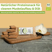 Økologisk proteinbar vegansk vanilje uten soya
