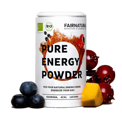 Pre-workout organic energy drink powder
