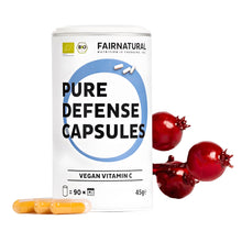 Cápsulas de vitamina C orgánica
