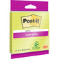 A pack of 3M Post-it® Super Sticky Notes in large format, green, lined, 101 x 101 mm, 70 sheets per pad. Made by 3M Deutschland GmbH, PEFC-certified (SGSCH-PEFC-COC-110078) with adhesive from renewable resources.