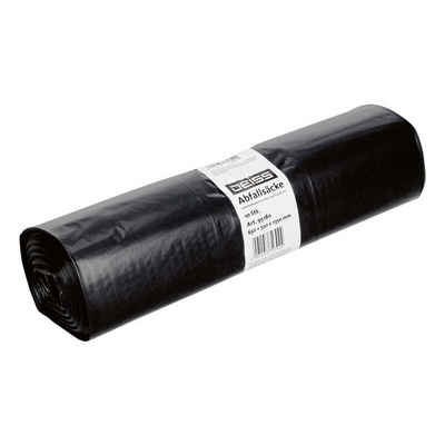 Bolsas de basura Deiss de LDPE reciclado, 240 litros, 1000x1250x0,06 mm, negro | Rollo (10 piezas)