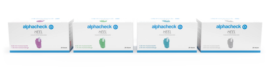 Lanceta de seguridad para incisiones en el talón Alphacheck