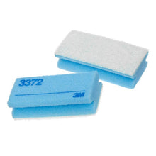 3M™ Scotch-Brite™ rengjøringssvamp 3372, blå/hvit, 70 mm x 150 mm, 10 x 10 stykker / etui | Pakke (10 stk)