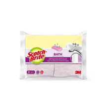Scotch-Brite® Bath Esponja limpiadora de baño de fibra natural, paquete de 2 | Paquete (2 piezas)