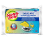 Esponja de limpieza de fibra natural delicada que no raya Scotch-Brite®, paquete de 10 - Esponja altamente absorbente ideal para las tareas de limpieza diarias | Caja de cartón (1 pieza)
