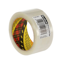 Scotch® PP emballasjetape 309, gjennomsiktig, 50 mm x 66 m, 0,05 mm, med strekkode | Pakke (1 rull)