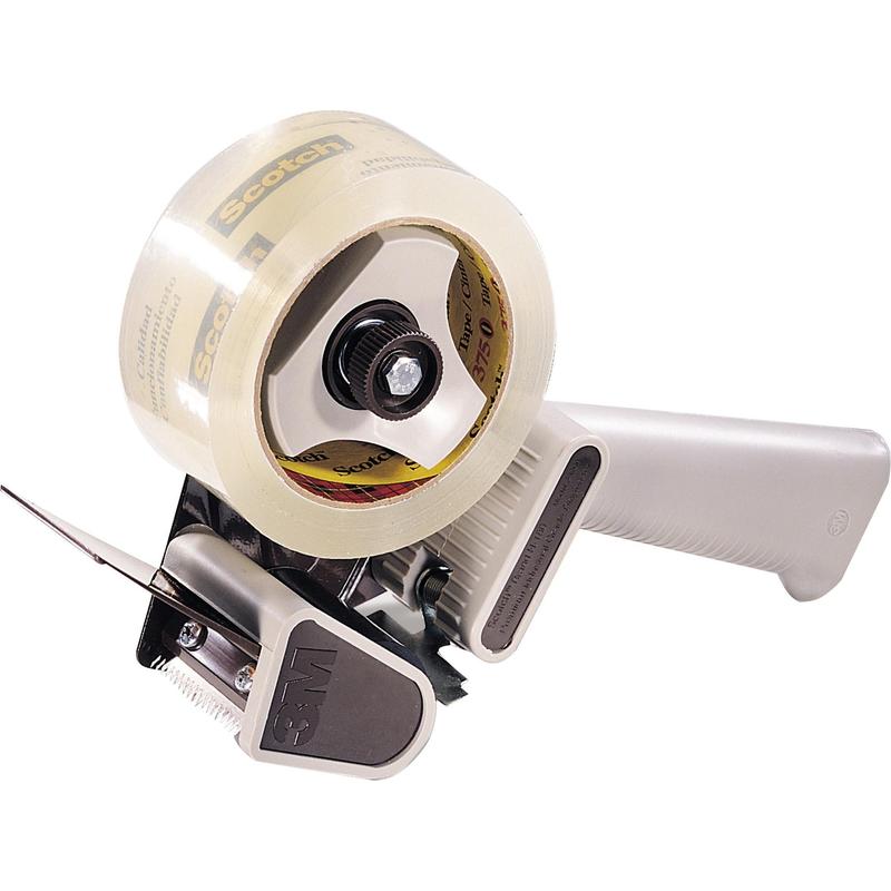 Scotch® emballasjetape dispenser H180, grå, 50 mm | Pakke (1 stk)