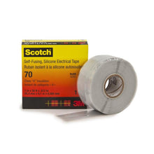 Cinta de caucho de silicona Scotch® 70 autofundible gris claro 25 mm x 9 m 0,3 mm | Paquete (1 rollo)