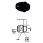servomat Ersatzteil Einschraub-Verbinder 4 mm - 1/4 – Teilenr. JGPM010412E