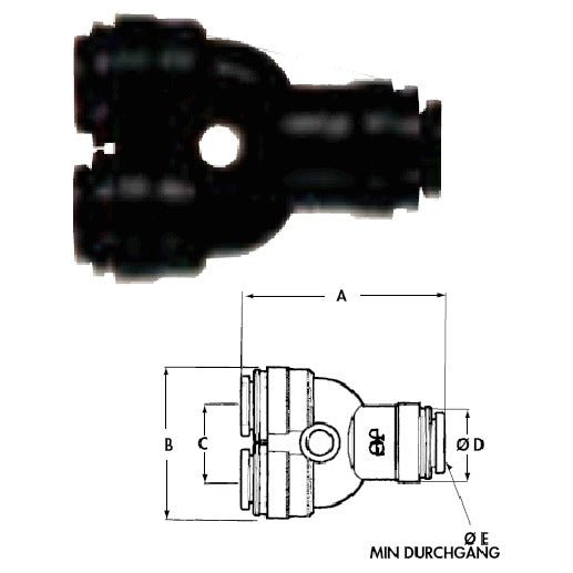 servomat Ersatzteil Y-Verbinder 6 mm – Teilenr. JGRM2306E