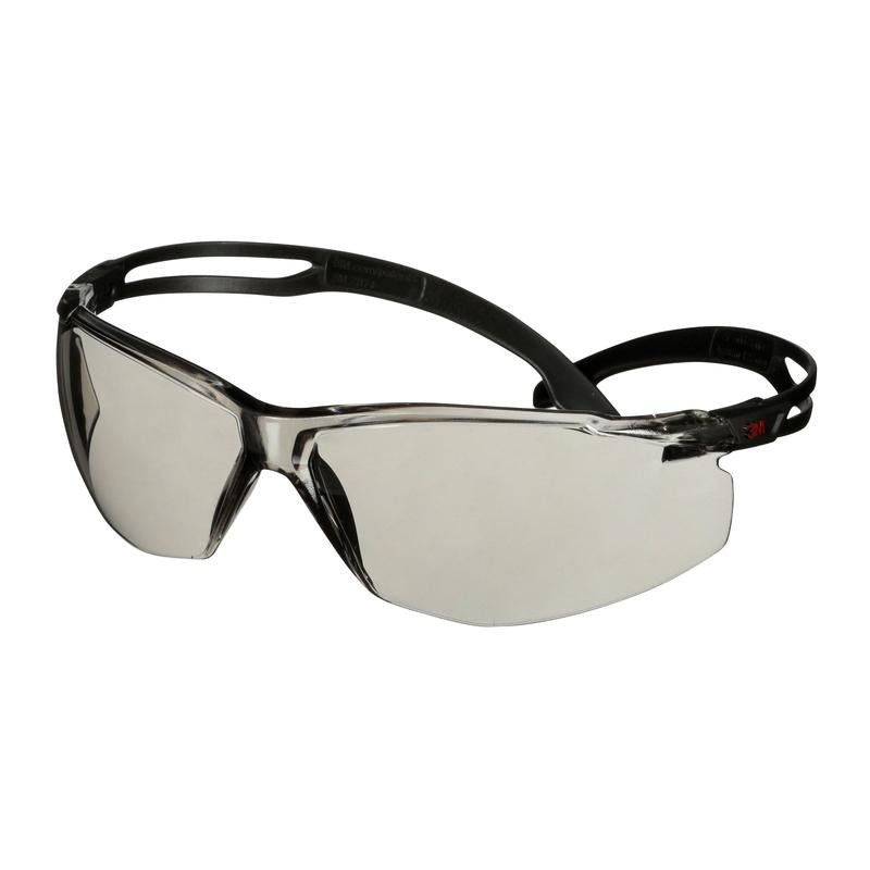 3M™ SecureFit™ 500 Safety Glasses, Black Temples, Scotchgard™ Anti-Fog/Anti-Scratch Coating (K&N), Light Gray Lens Indoor/Outdoor, SF507SGAF-BLK-EU, 20 per pack | Pack (1 piece)