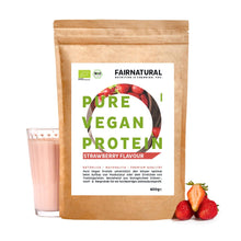 Proteína en polvo vegana ecológica fresa sin soja