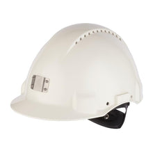Casco 3M™, Uvicator, cierre de trinquete, ventilación, banda antisudor de plástico, portalámparas, blanco, G3000NUV-10-VI | Paquete (1 pieza)